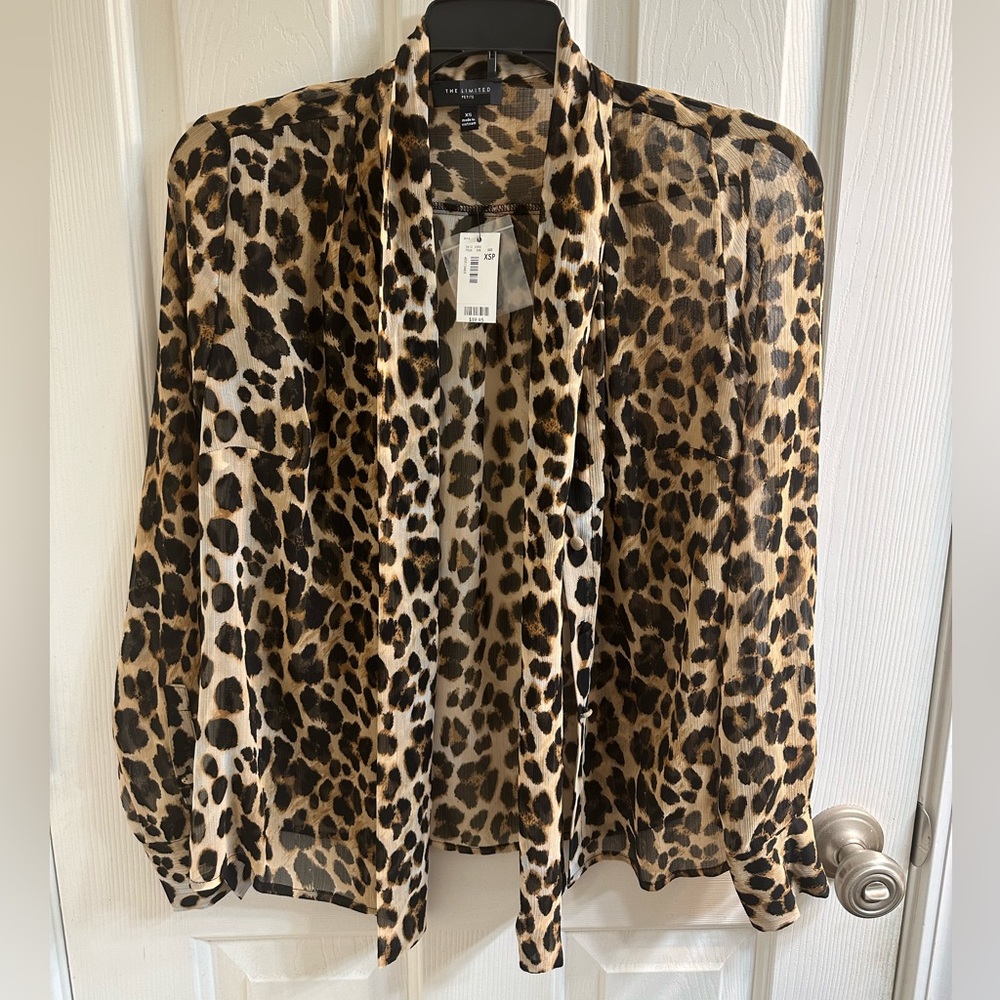 The Limited Cheetah Blouse